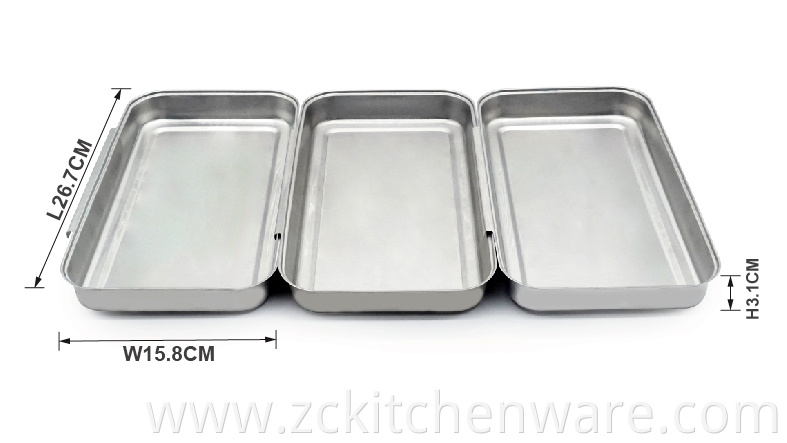 Stainless Steel Breading Trays